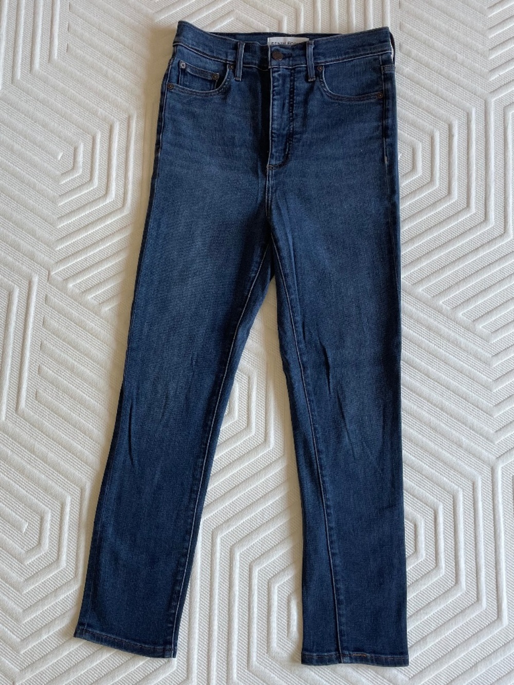 Aritzia, Denim Forum, Lola high rise skinny crop jean, 28W, Dark blue
